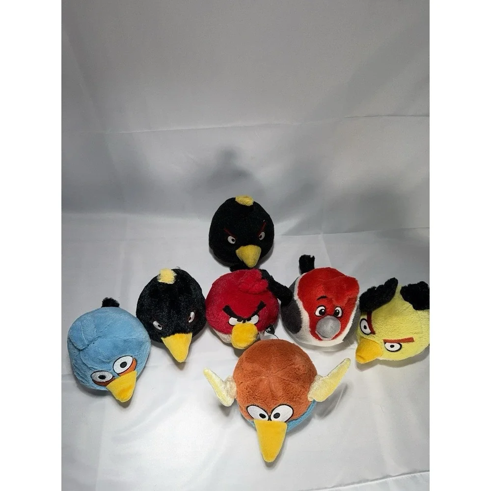 Angry Birds Lot of (7) *RED JAY MATILDA CHUCK BOMB * Plush Toys